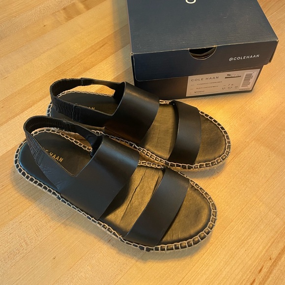 Cole Haan Cloudfeel Sandle Black - Picture 1 of 5